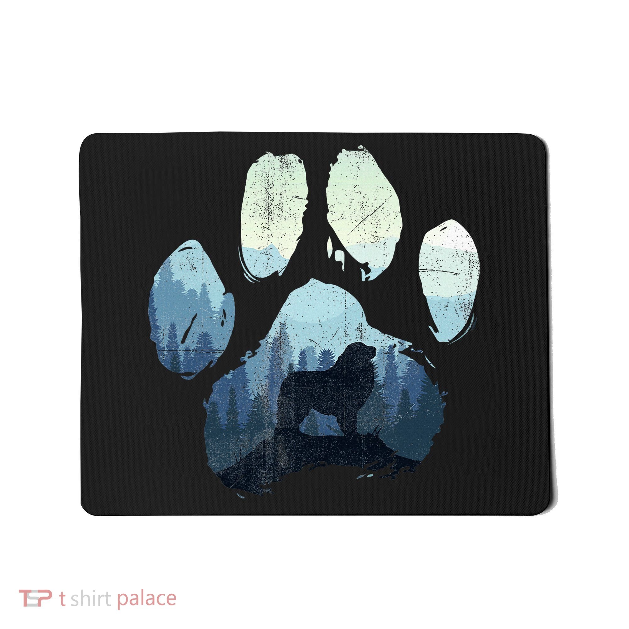 Great Pyrenees Dog Paw Mom Dad Mountains Mousepad