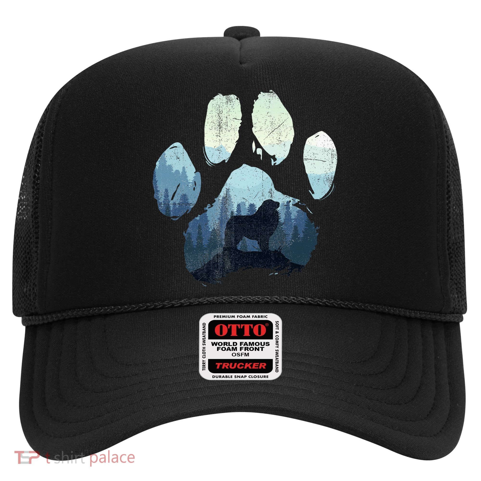 Great Pyrenees Dog Paw Mom Dad Mountains Hat