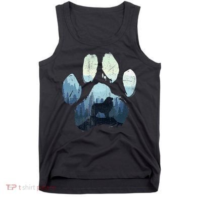 Great Pyrenees Dog Paw Mom Dad Mountains Tank Top
