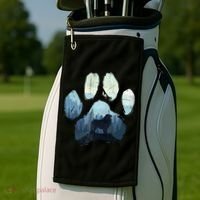Great Pyrenees Dog Paw Mom Dad Mountains Golf Towel thumb 2