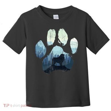 Great Pyrenees Dog Paw Mom Dad Mountains Toddler T-Shirt