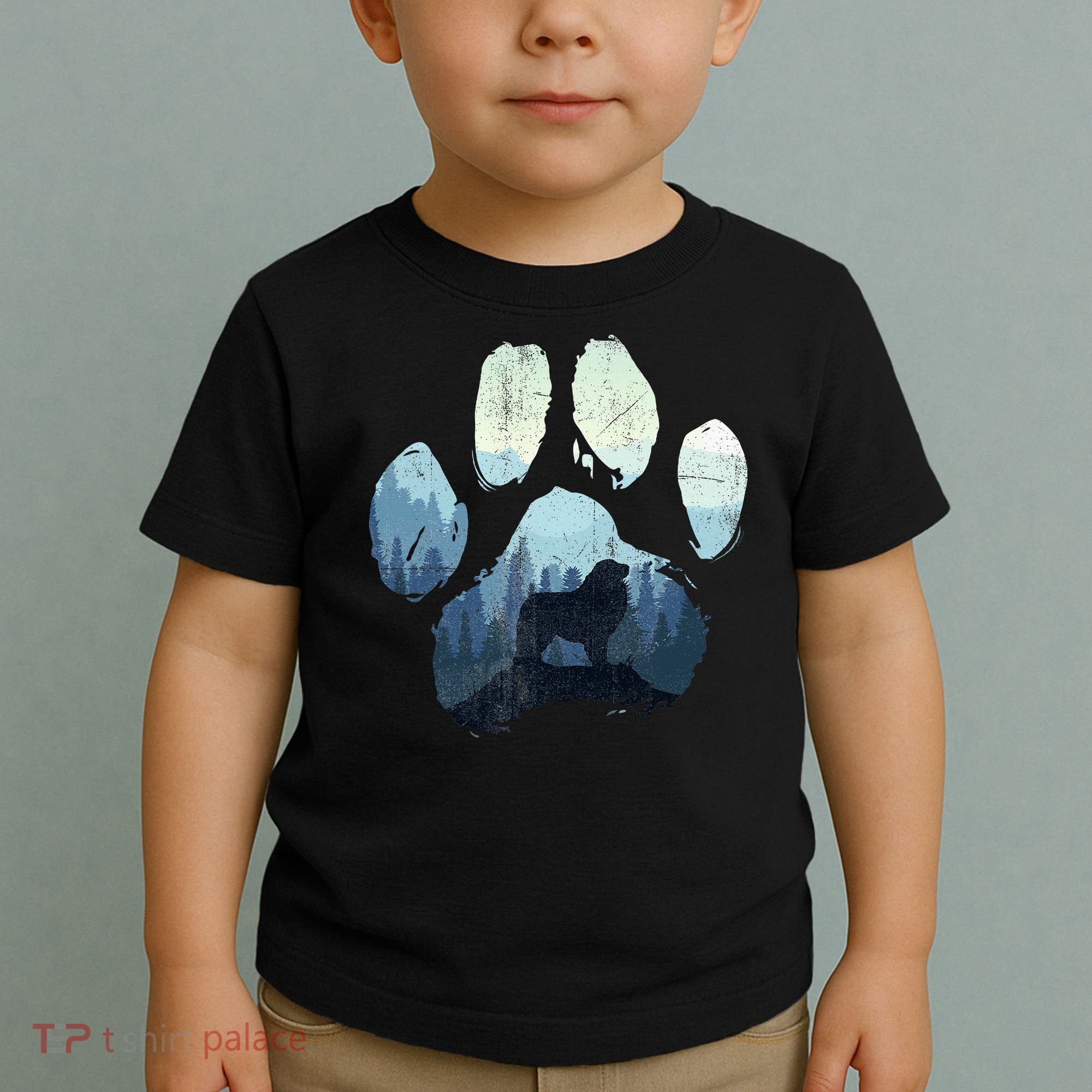 Great Pyrenees Dog Paw Mom Dad Mountains Toddler T-Shirt