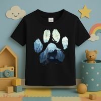 Great Pyrenees Dog Paw Mom Dad Mountains Toddler T-Shirt thumb 3