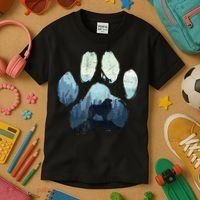 Great Pyrenees Dog Paw Mom Dad Mountains Kids T-Shirt thumb 3