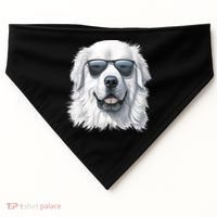 Great Pyrenees Dog With Sunglasses Great Pyrenees USA-Made Doggie Bandana thumb 0