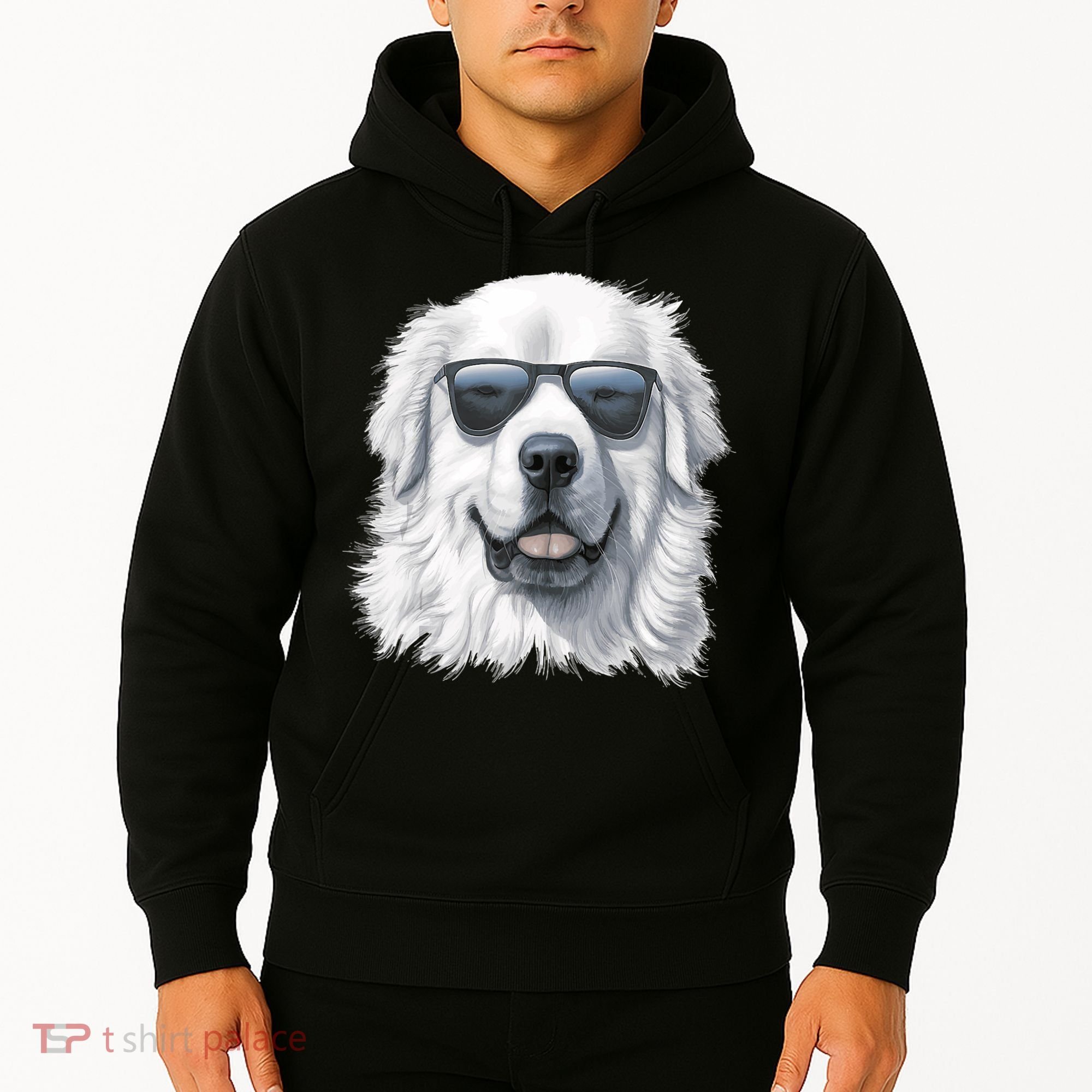 Great Pyrenees Dog With Sunglasses Great Pyrenees Hoodie
