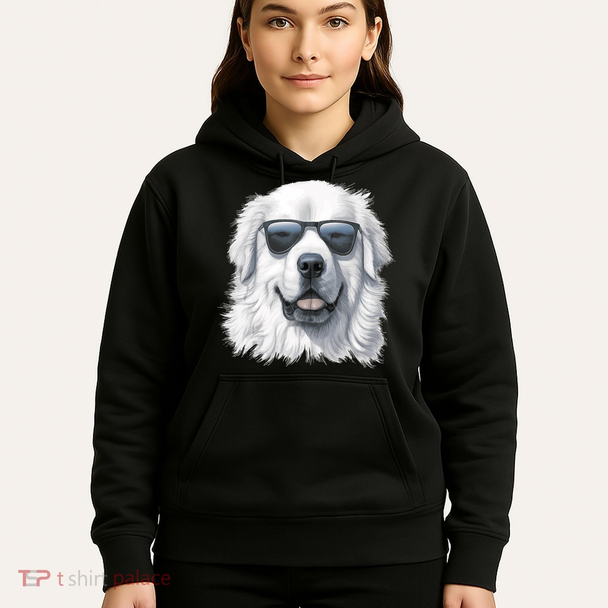 Great Pyrenees Dog With Sunglasses Great Pyrenees Hoodie