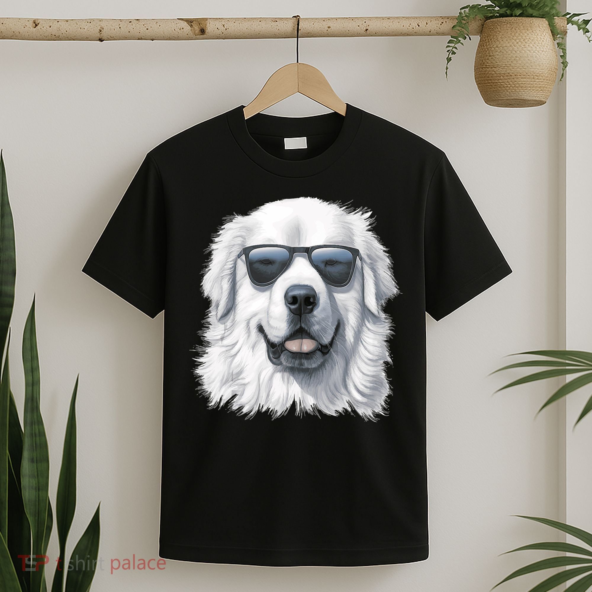 Great Pyrenees Dog With Sunglasses Great Pyrenees T-Shirt