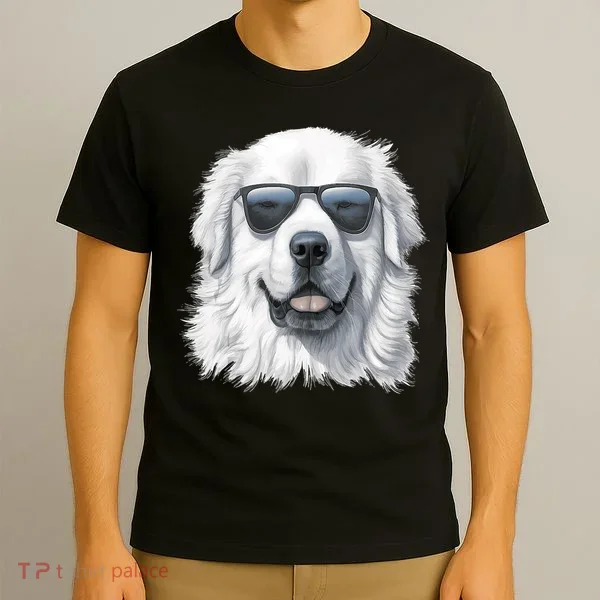 Great Pyrenees Dog With Sunglasses Great Pyrenees T-Shirt
