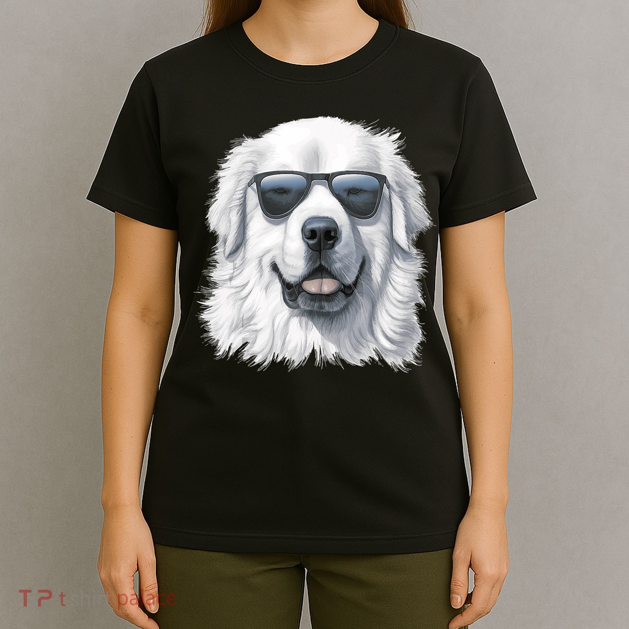 Great Pyrenees Dog With Sunglasses Great Pyrenees T-Shirt