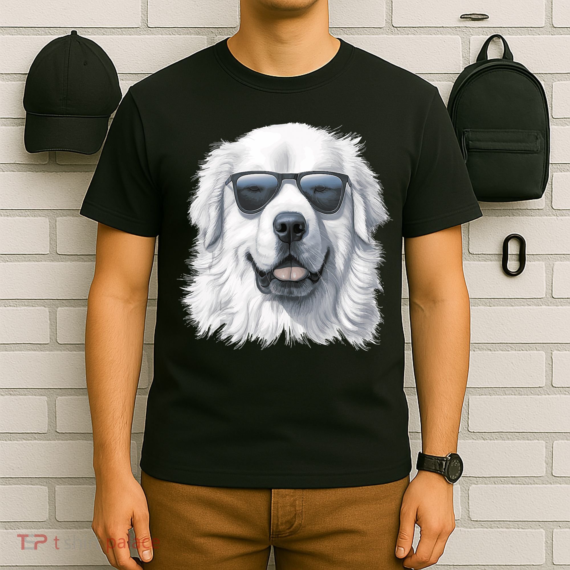 Great Pyrenees Dog With Sunglasses Great Pyrenees T-Shirt