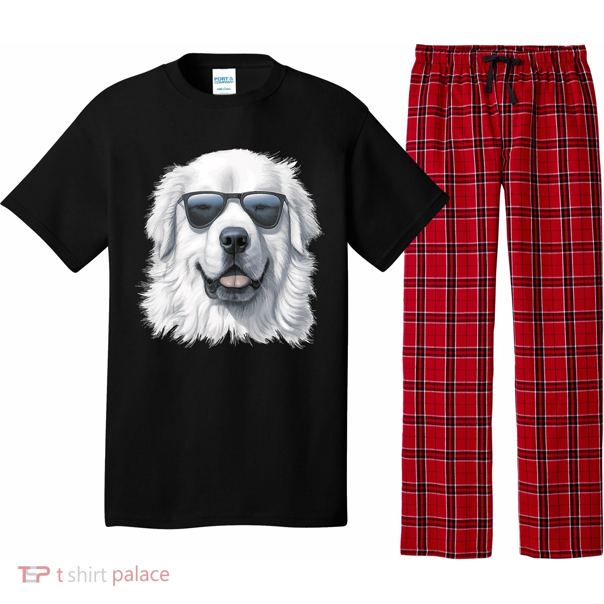 Great Pyrenees Dog With Sunglasses Great Pyrenees Pajama Set