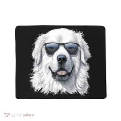 Great Pyrenees Dog With Sunglasses Great Pyrenees Mousepad