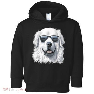 Great Pyrenees Dog With Sunglasses Great Pyrenees Toddler Hoodie
