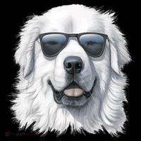 Great Pyrenees Dog With Sunglasses Great Pyrenees Toddler Hoodie thumb 2