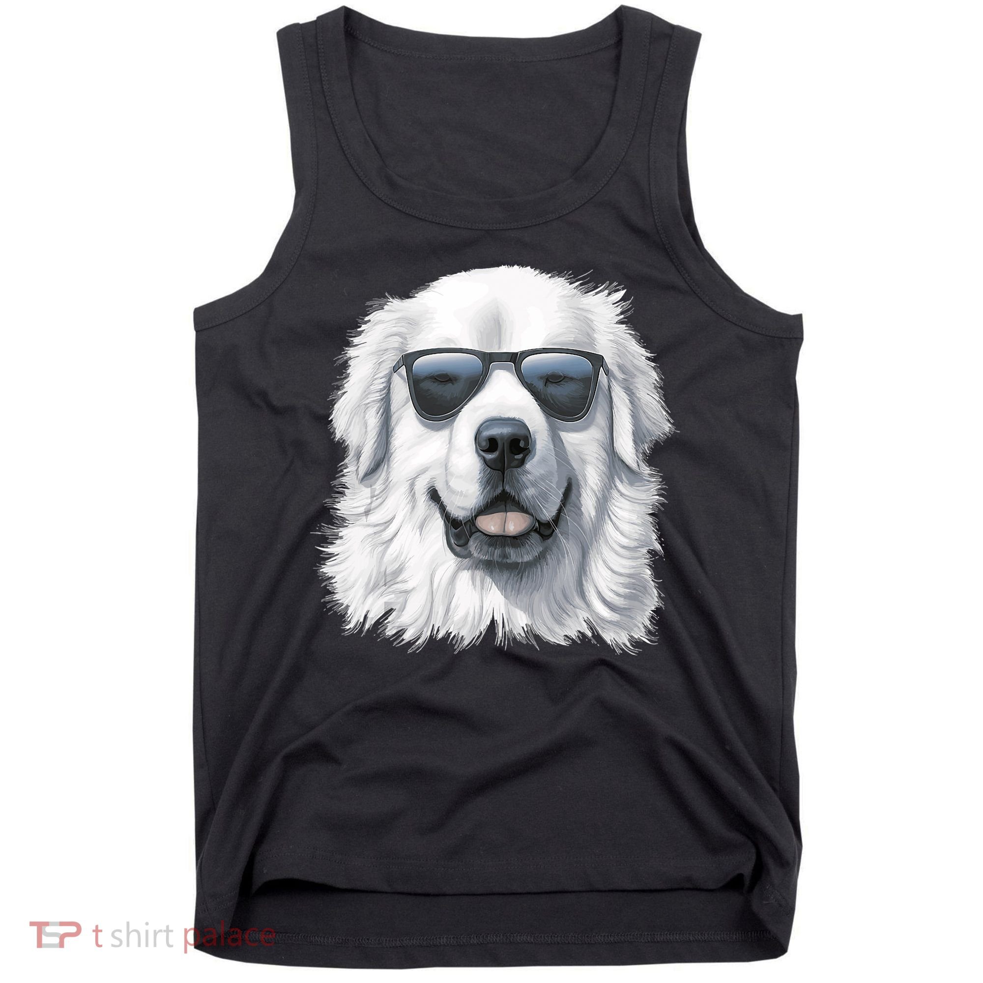 Great Pyrenees Dog With Sunglasses Great Pyrenees Tank Top