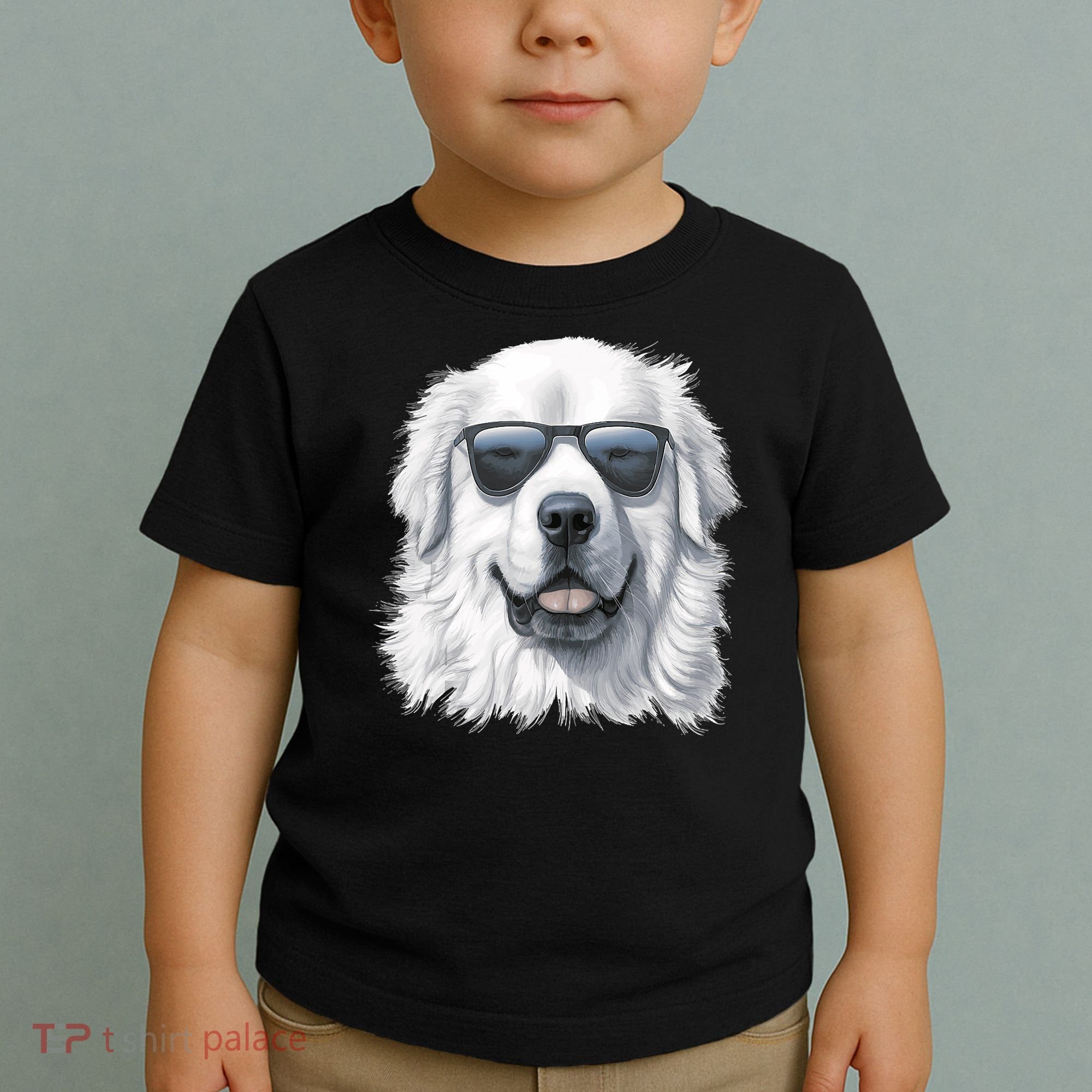 Great Pyrenees Dog With Sunglasses Great Pyrenees Toddler T-Shirt