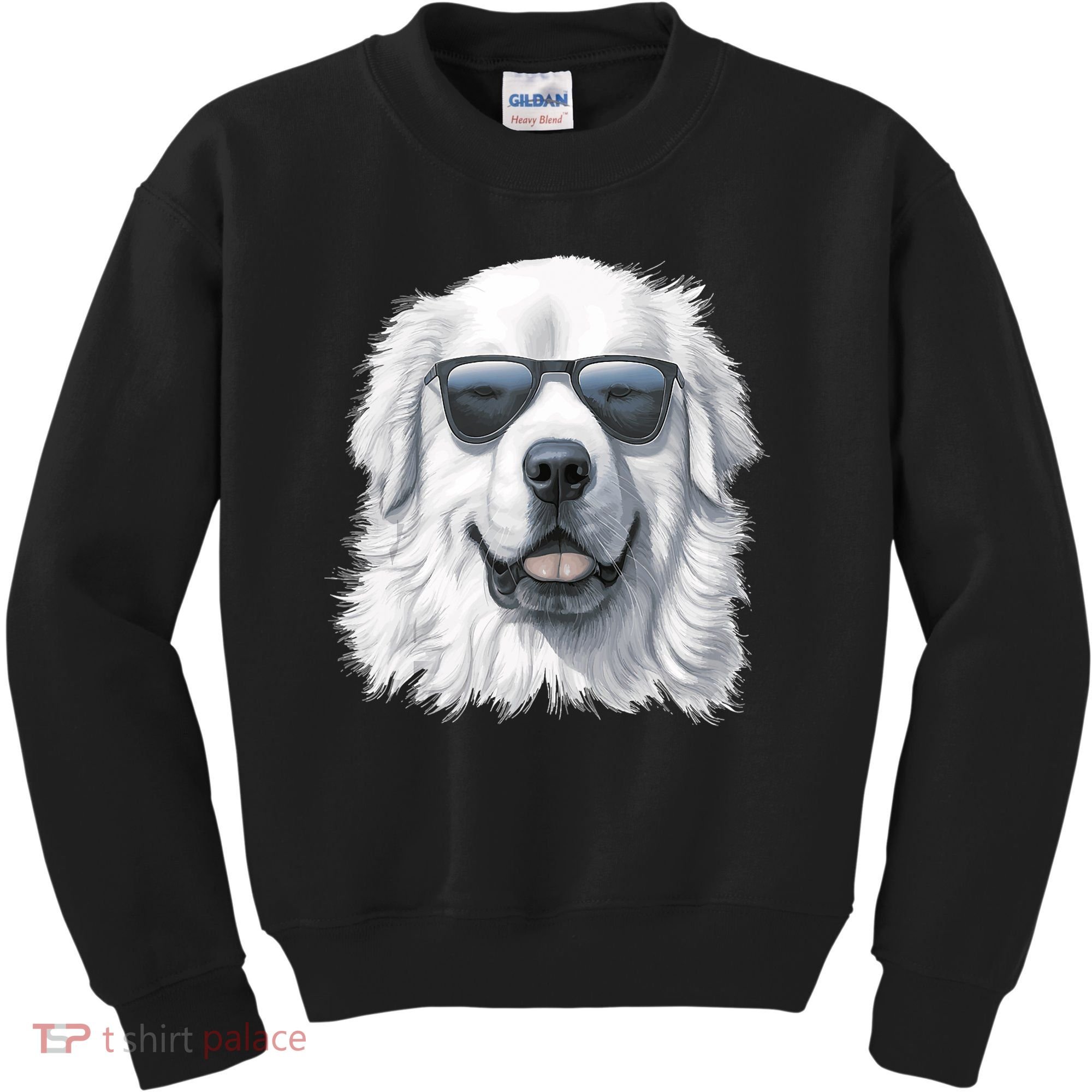 Great Pyrenees Dog With Sunglasses Great Pyrenees Kids Sweatshirt