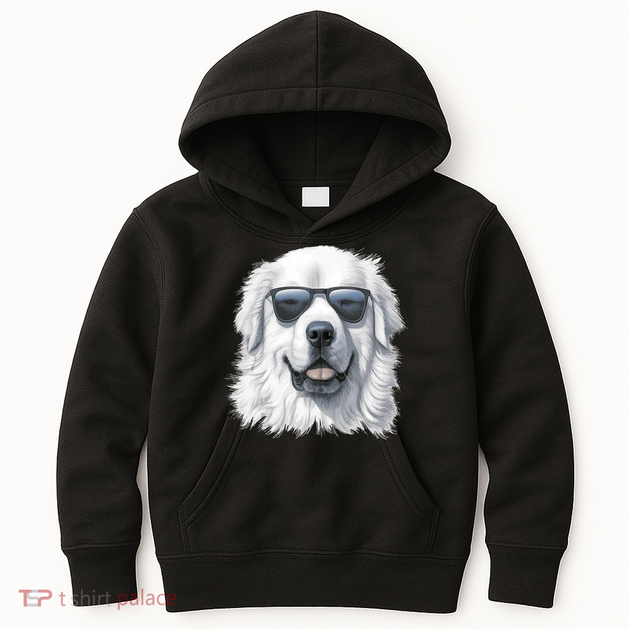 Great Pyrenees Dog With Sunglasses Great Pyrenees Kids Hoodie