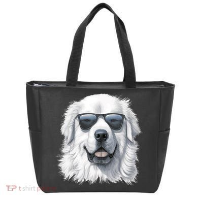 Great Pyrenees Dog With Sunglasses Great Pyrenees Tote Bag