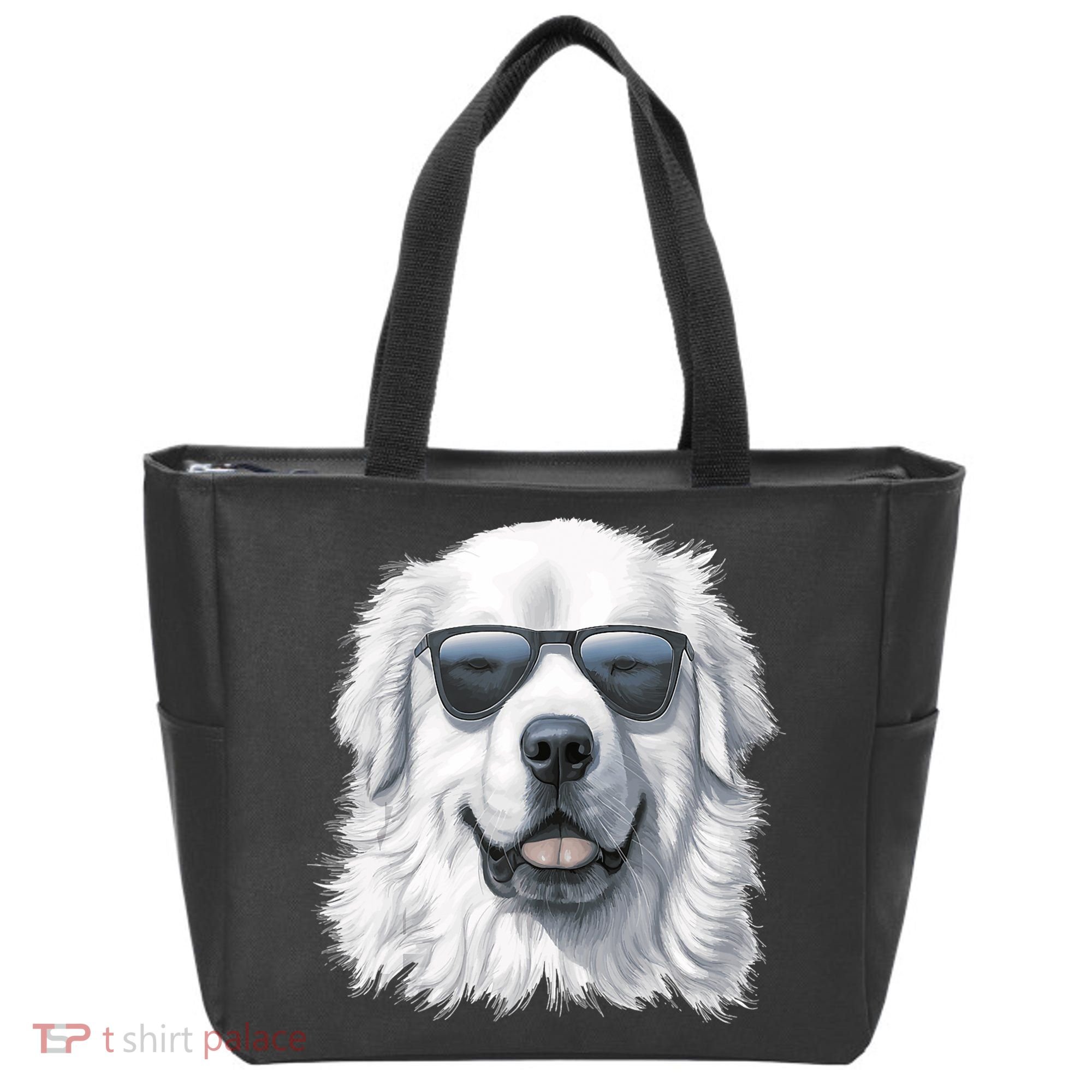Great Pyrenees Dog With Sunglasses Great Pyrenees Tote Bag