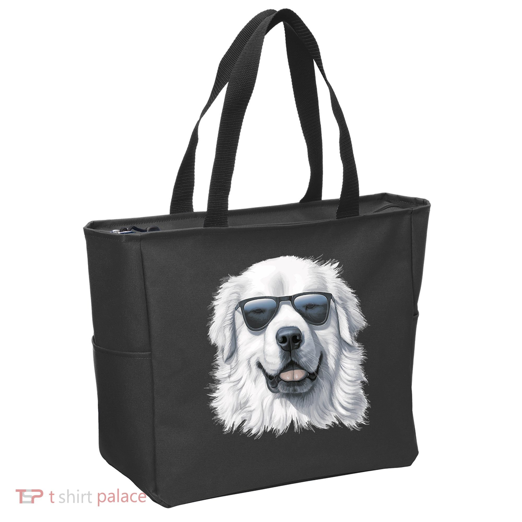 Great Pyrenees Dog With Sunglasses Great Pyrenees Tote Bag
