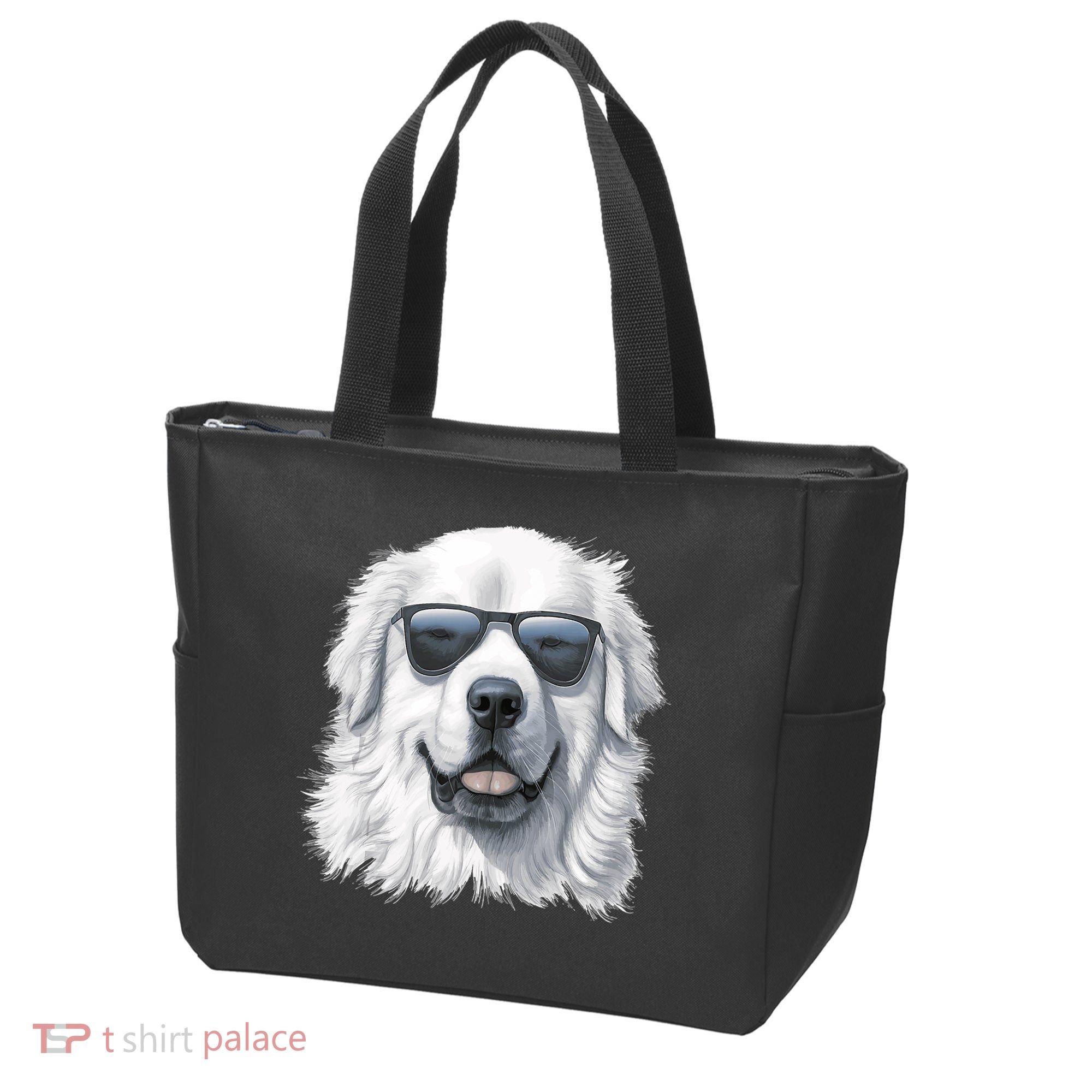 Great Pyrenees Dog With Sunglasses Great Pyrenees Tote Bag