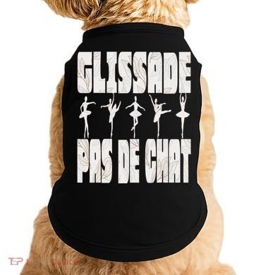 Glissade Pas De Chat Ballet Ballerina Dancer Funny Doggie Tank