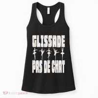 Glissade Pas De Chat Ballet Ballerina Dancer Funny Women's Tank Top thumb 0