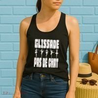 Glissade Pas De Chat Ballet Ballerina Dancer Funny Women's Tank Top thumb 2