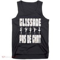 Glissade Pas De Chat Ballet Ballerina Dancer Funny Tank Top thumb 0
