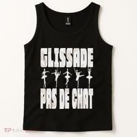 Glissade Pas De Chat Ballet Ballerina Dancer Funny Tank Top thumb 2