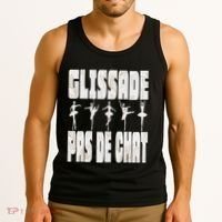 Glissade Pas De Chat Ballet Ballerina Dancer Funny Tank Top thumb 3