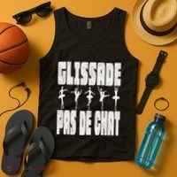 Glissade Pas De Chat Ballet Ballerina Dancer Funny Tank Top thumb 4