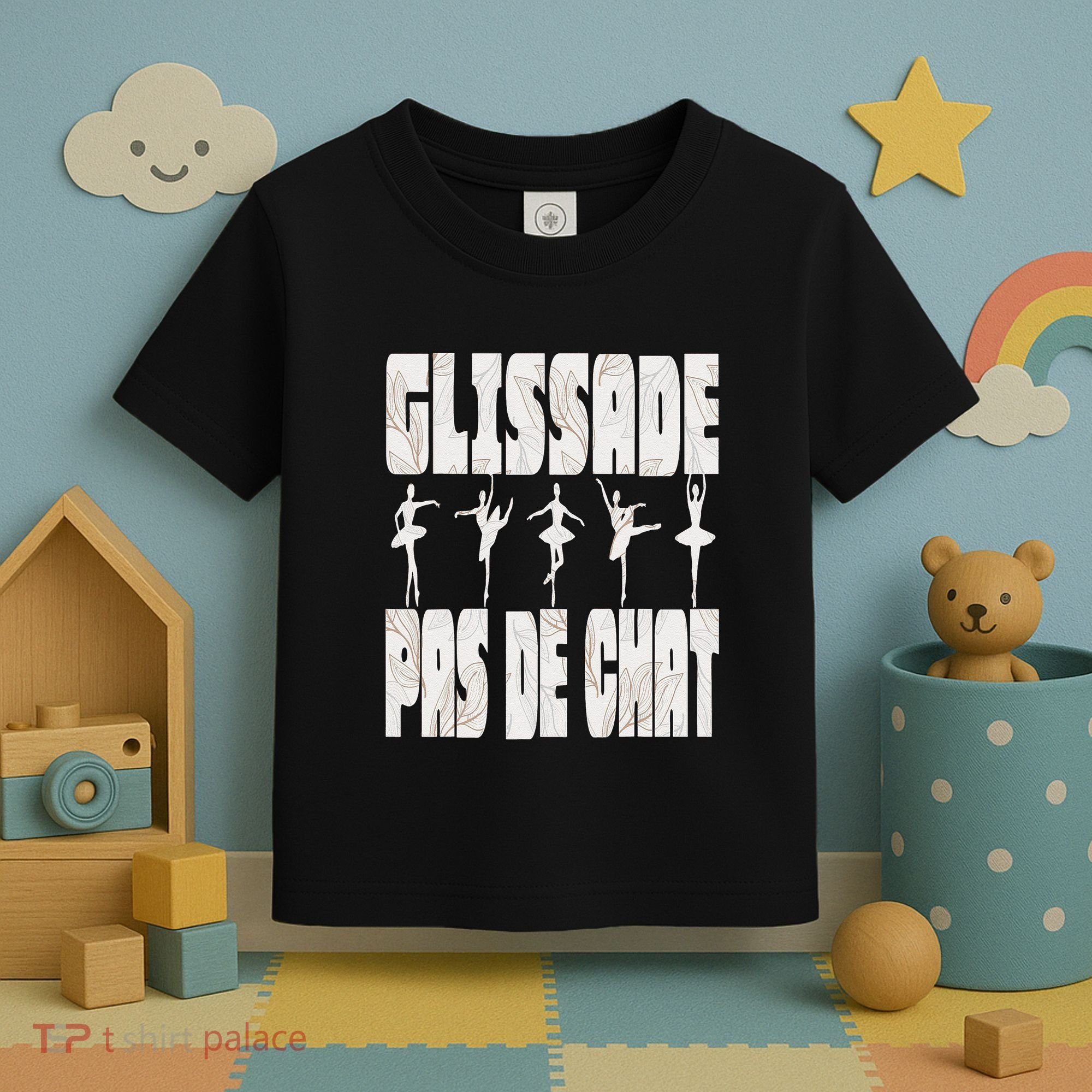 Glissade Pas De Chat Ballet Ballerina Dancer Funny Toddler T-Shirt
