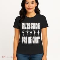 Glissade Pas De Chat Ballet Ballerina Dancer Funny Women's T-Shirt thumb 4