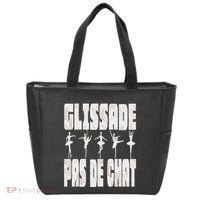 Glissade Pas De Chat Ballet Ballerina Dancer Funny Tote Bag thumb 0