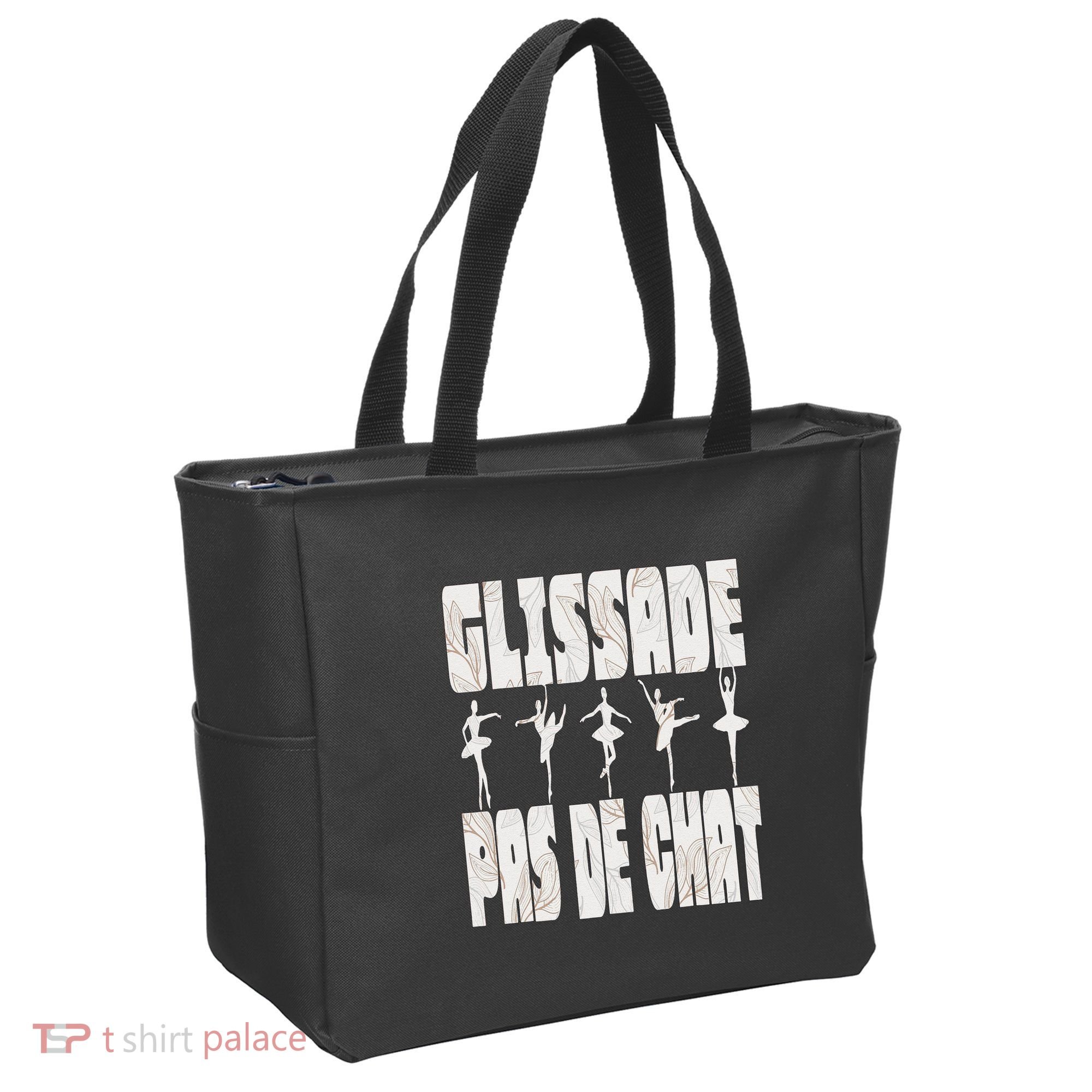 Glissade Pas De Chat Ballet Ballerina Dancer Funny Tote Bag