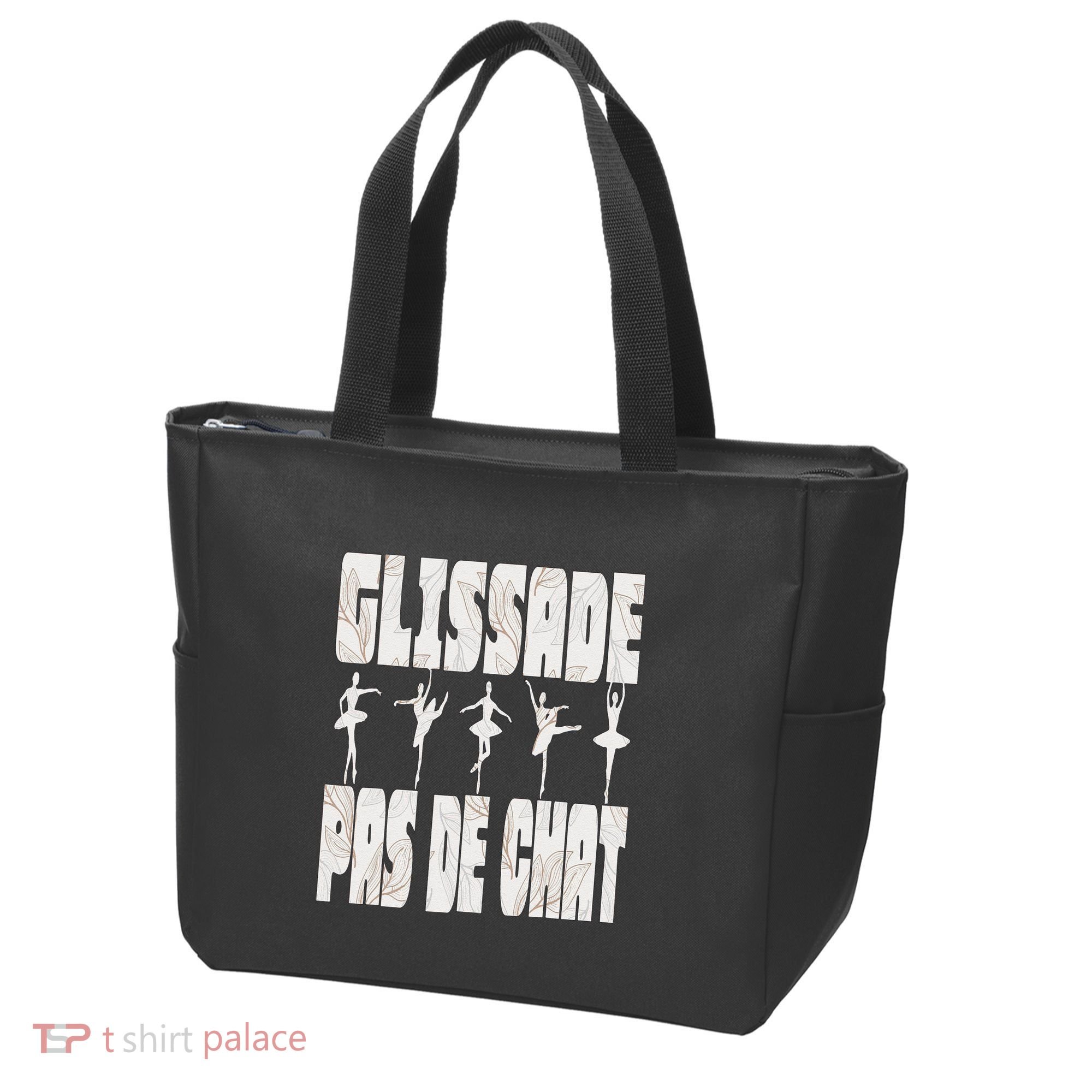 Glissade Pas De Chat Ballet Ballerina Dancer Funny Tote Bag