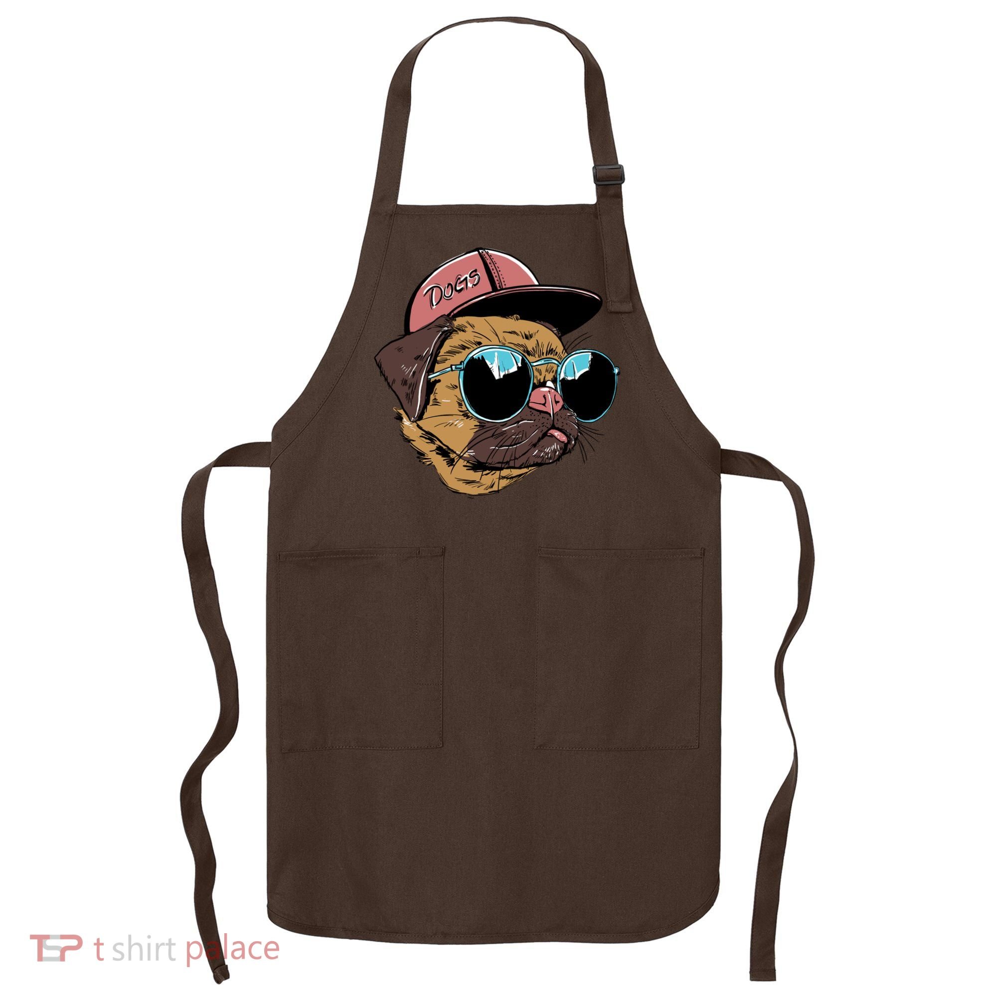 Gangster Pug Dog Hipster Cool Shades Apron