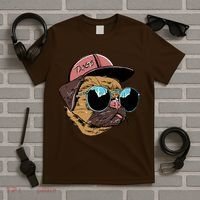 Gangster Pug Dog Hipster Cool Shades T-Shirt thumb 5
