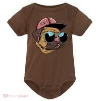 Gangster Pug Dog Hipster Cool Shades Baby Bodysuit thumb 0