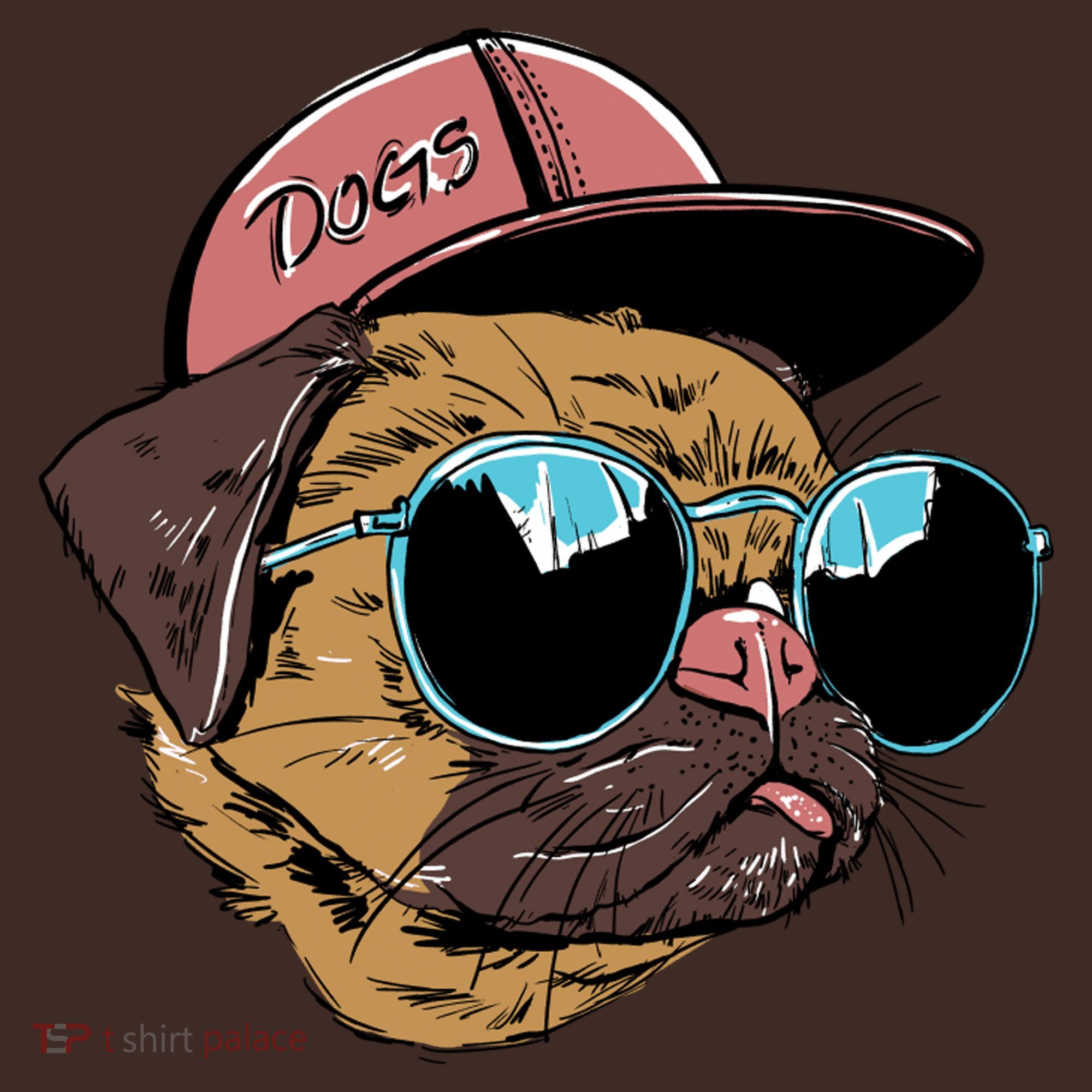 Gangster Pug Dog Hipster Cool Shades Baby Bodysuit