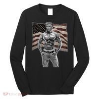 Gangster Pro Donald Trump Tattoo Republican American Flag Long Sleeve Shirt thumb 0