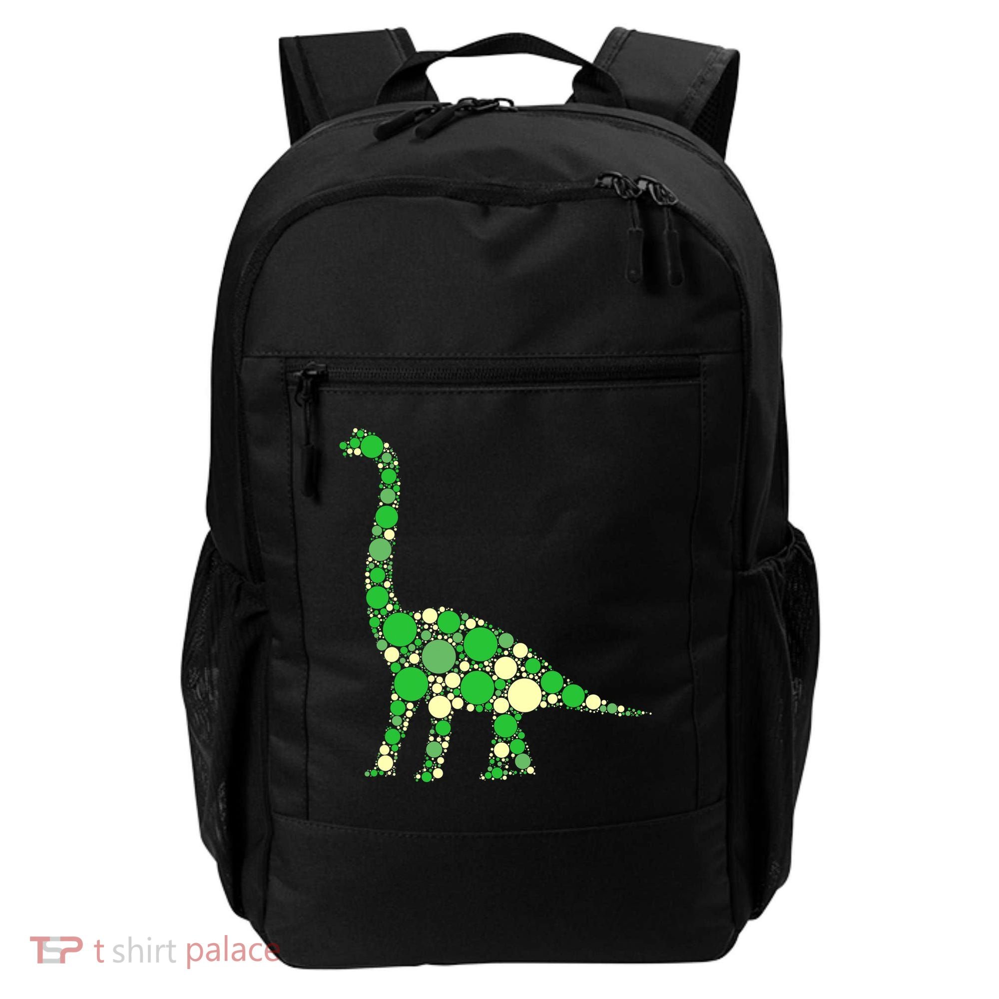 Green Polka Dot Dinosaur Dot Day Shirt For Teacher Student Backpack
