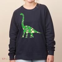 Green Polka Dot Dinosaur Dot Day Shirt For Teacher Student Women's Sweatshirt thumb 0