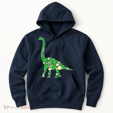 Green Polka Dot Dinosaur Dot Day Shirt For Teacher Student Hoodie