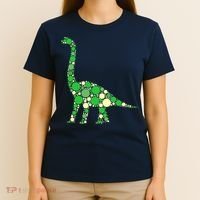 Green Polka Dot Dinosaur Dot Day Shirt For Teacher Student T-Shirt thumb 4