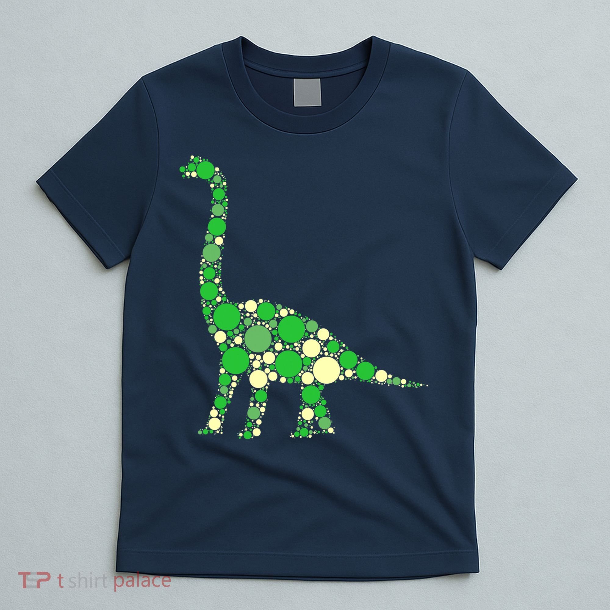 Green Polka Dot Dinosaur Dot Day Shirt For Teacher Student T-Shirt
