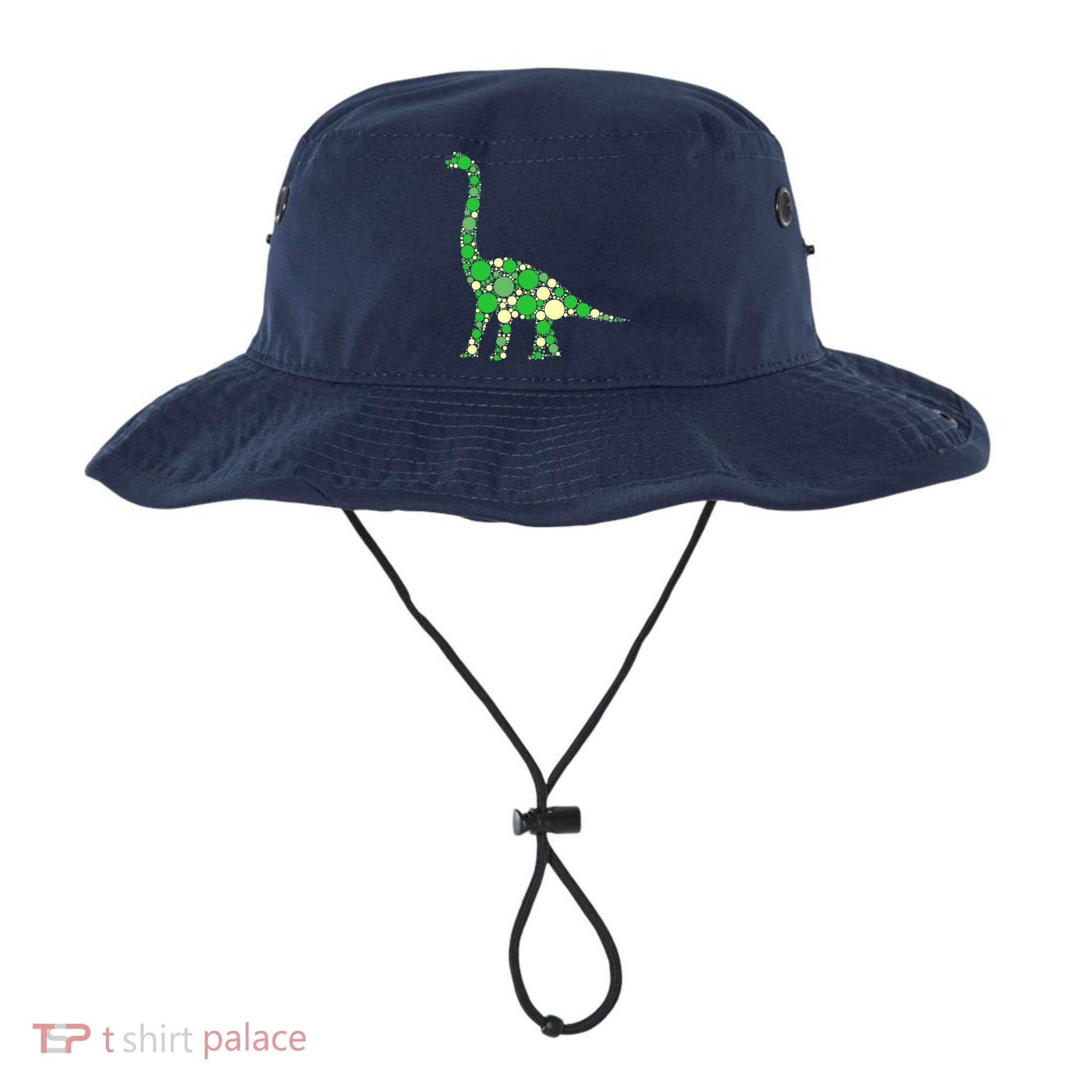 Green Polka Dot Dinosaur Dot Day Shirt For Teacher Student Bucket Hat